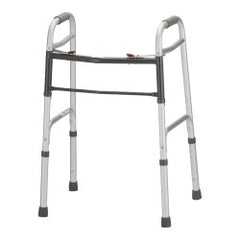 Nova Adjustable Height Folding Walker, Silver