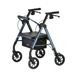 Star HD 4 wheel Rollator, Blue