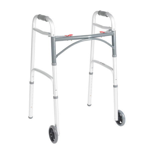 drive™ Deluxe Adjustable Height Adult Dual Release Folding Walker