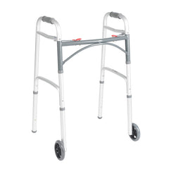 drive™ Deluxe Adjustable Height Adult Dual Release Folding Walker