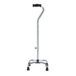 drive™ Bariatric Quad Cane with Large Base, Chrome