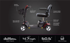 Go Go Sport 4-Wheel  Mobility Scooter