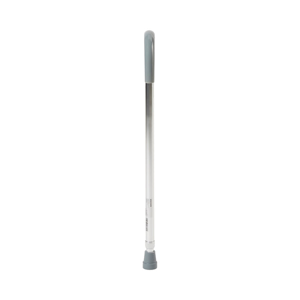 McKesson Round Cane, Aluminum, 29.75   38.75 in., Adjustable, Chrome