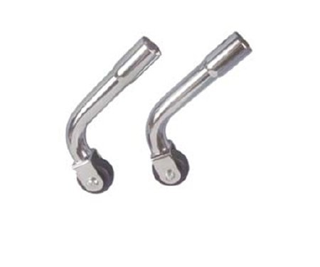 drive™ Wheelchair Anti Tippers With Wheels, For Use With Sentra, Sentra EC, Sentra Heavy Duty, Sentra Reclining and Winnie Series wheelchairs, 7.5 in. L x 3 in. W x 3 in. H, Steel