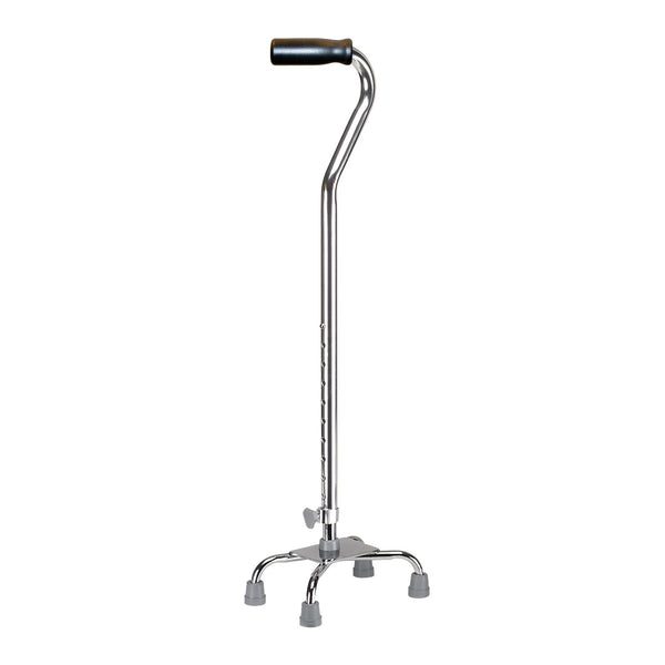 drive™ Quad Cane with Small Base, Chrome