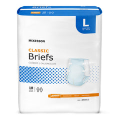 McKesson Classic Light Absorbency Incontinence Brief, Large