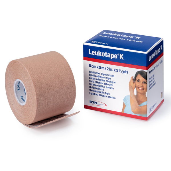 Leukotape® K Orthopedic Tape, 2 Inches x 5.5 Yards, Beige
