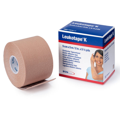 Leukotape® K Orthopedic Tape, 2 Inches x 5.5 Yards, Beige