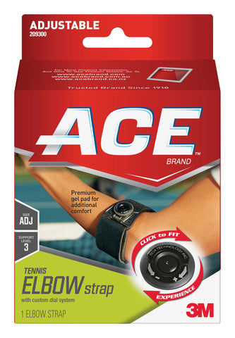 3M™ Ace™ Elbow Strap with Custom Dial System, One Size Fits Most