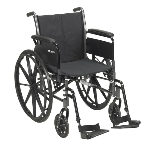driveâ„¢ Cruiser III 26 Inch Width Wheelchair with Elevated Legrest