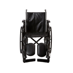 McKesson Standard Wheelchair with Padded, Removable Arm, Composite Mag Wheel, 16 in. Seat, Swing Away Elevating Footrest