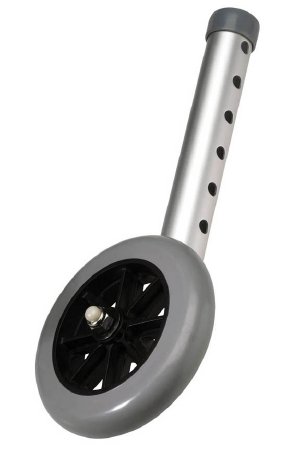 Carex® Walker Wheels, For Use With 1 in. Walker Tubing, 5 in. W x 2D x 11.75 in. H