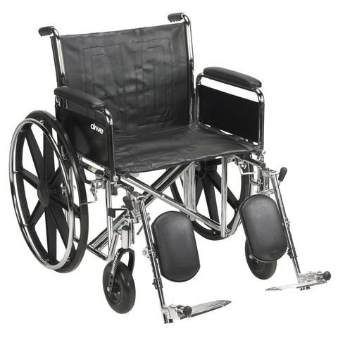 driveâ„¢ Sentra EC Heavy Duty Wheelchair with Elevating Legrests
