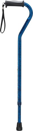 drive™ Offset Foldable Cane, Aluminum, 30   39 in., Adjustable, Black