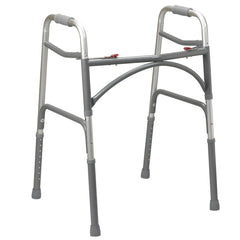 drive™ Bariatric Aluminum Folding Walker, Two Button