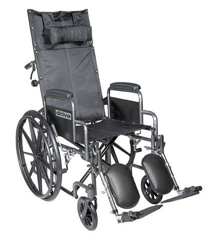 driveâ„¢ Silver Sport Full Reclining Wheelchair