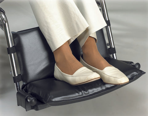 SkiL Care™ Footrest Extender, For Use With Wheelchairs and Geri Chairs, 20   24 in. L x 1 in. H, Vinyl