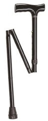 Fritz Foldable Cane, Aluminum, 33   37 in., Adjustable, Black
