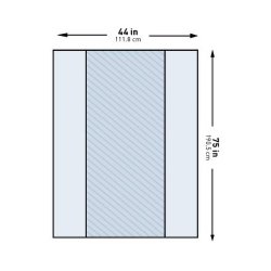 McKesson Table Drape, 44 x 75 Inch