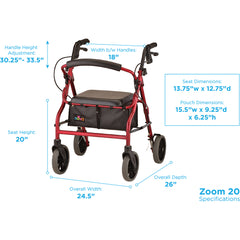 Rollator Nova Zoom 20