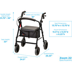 Rollator Nova Zoom 22