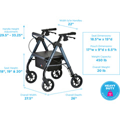 Rollator STAR Heavy Duty Petite