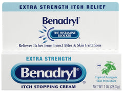 Benadryl® Diphenhydramine HCl / Zinc Acetate Itch Relief, 1 oz. Tube