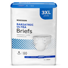 McKesson Ultra Plus Heavy Absorbency Bariatric Incontinence Brief, 3X Large