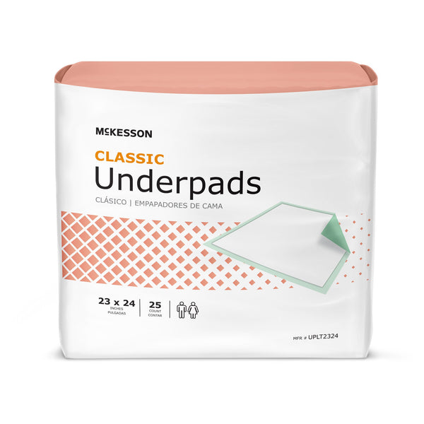 McKesson Classic Plus Underpad, 23 x 24 Inch