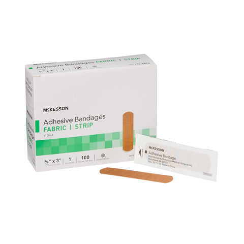 McKesson Tan Adhesive Strip, ¾ x 3 Inch