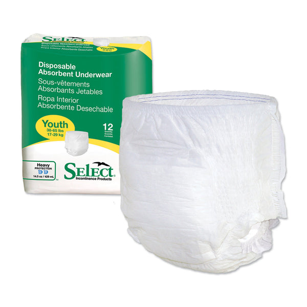 Select® Absorbent Underwear, Pediatric - Adroit Medical Equipment