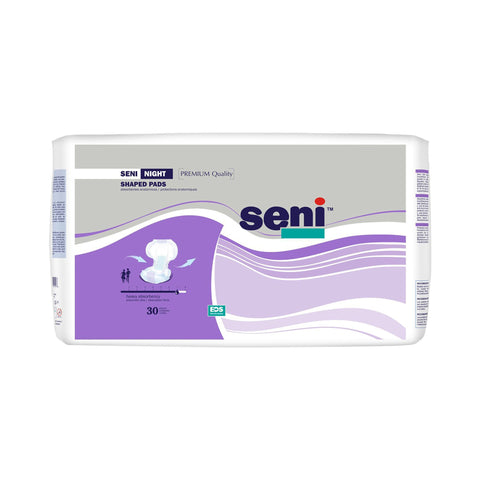 Seni® Shaped Pads Heavy Absorbency Incontinence Liner, 27.2 Inch Length