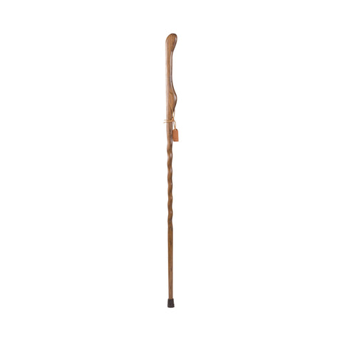 Brazos™ Wood Hiking Staff, Twisted Brown Oak Print