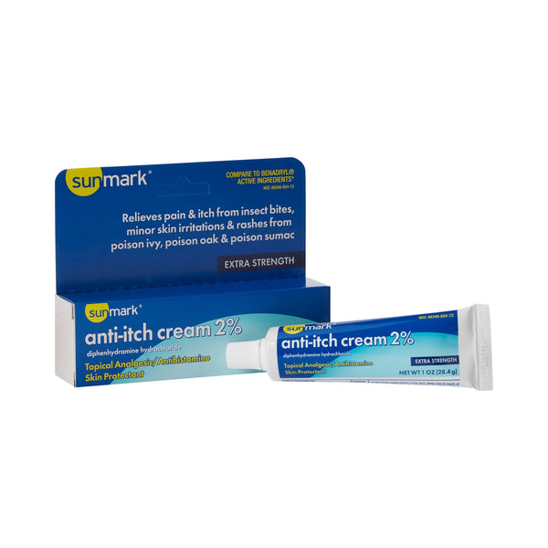 sunmark® Diphenhydramine HCl / Zinc Acetate Itch Relief, 1 oz. Tube