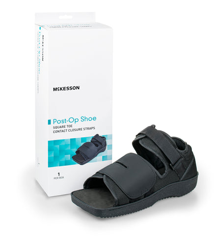 McKesson Square Toe Post Op Shoe, Male 11.5 12.5 / Female 12.5+