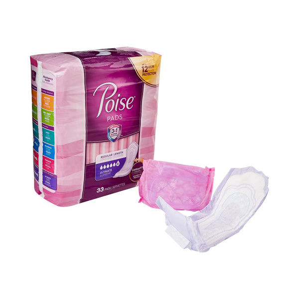 Poise® Ultimate Supreme Bladder Control Pad, 3½ x 16 Inch