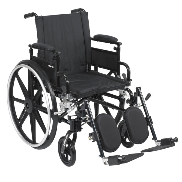 drive™ Viper Plus GT 18 Inch Seat Width Wheelchair with Elevating Legrests