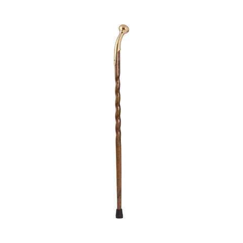 Brazos™ Wood Hiking Staff, Twisted Brown Oak Print