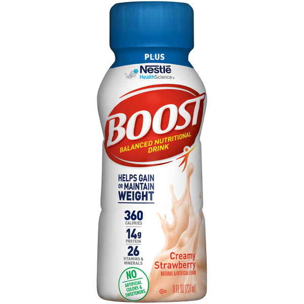 Boost Plus® Strawberry Oral Supplement, 8 oz. Bottle, 24 per Case