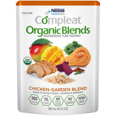 Compleat® Organic Blends Chicken Garden Oral Supplement/Tube Feeding Formula, 10.1 oz. Pouch