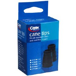 Carex® Cane Tip, For Use With Carex Canes with 0.88 in. shafts, TPR Rubber