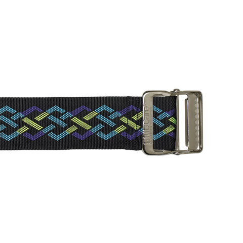 SkiL Care™ Nylon Gait Belt with Metal Buckle, Geo Pattern C