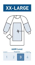 McKesson Fabric Reinforced Surgical Gown with Towel