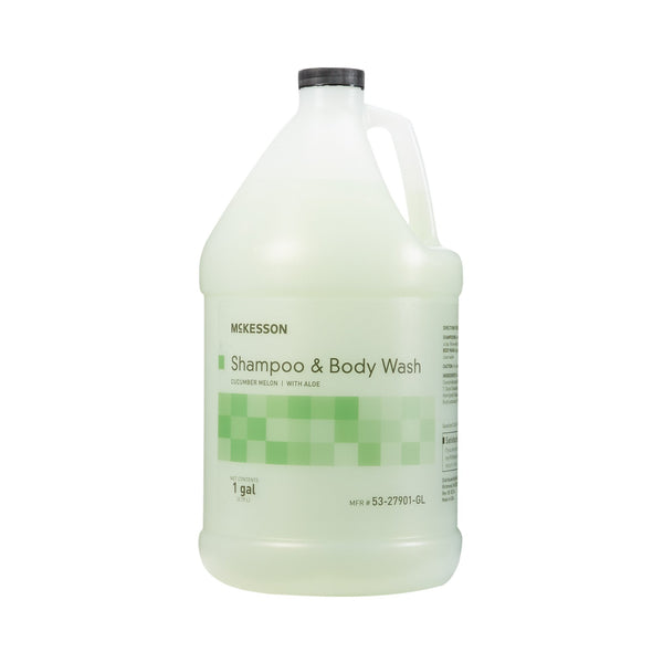 McKesson Shampoo and Body Wash, Cucumber Melon Scent, 1 gal. Jug