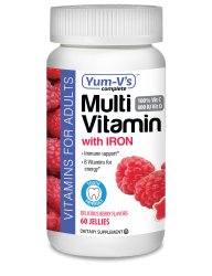 YumV's™ Adults Multivitamin Supplement, 60 Gummies per Bottle