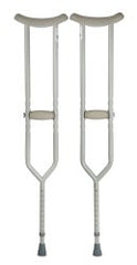 McKesson Underarm Crutches, 5 ft. 2 in.   5 ft. 10 in., Adult, 500 lbs. Weight Capacity