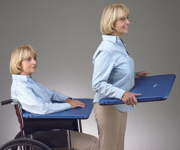 SkiL Care™ Lap Tray Pad, For Use With 20   22 in. Wheelchairs, 24 in. L x 20 in. W x 2 in. H, Foam / Vinyl