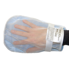 SkiL Care™ Hand Control Mitt, 11 x 6 x 3/4 in., White/Blue