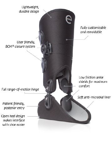 Exos™ Left Ankle Brace, Large - Adroit Medical Equipment