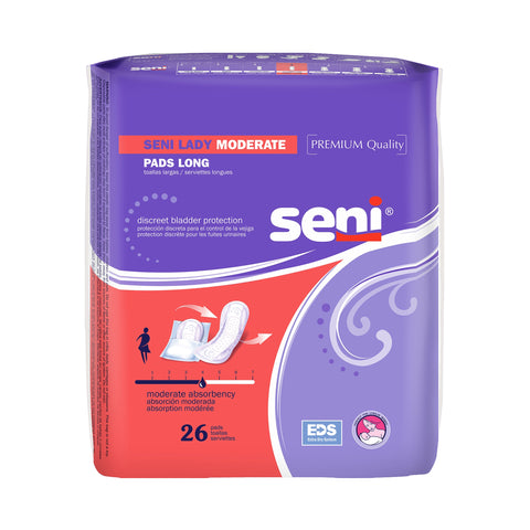 Seni® Lady Moderate Bladder Control Pad, 11 Inch Length